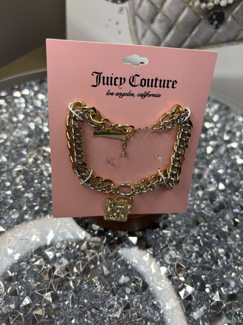 Juicy Couture two-tone chain charm bracelet - Picture 5 of 5